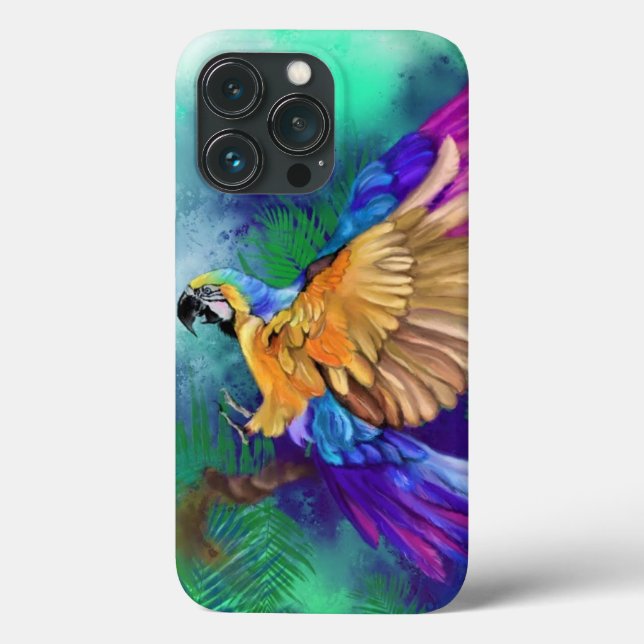 Beautiful Colour Parrot iPhone Case (Back)