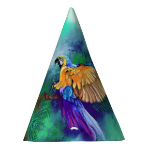 Beautiful Colour Parrot Paper Party Hat