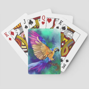 Beautiful Colour Parrot Playing Cards