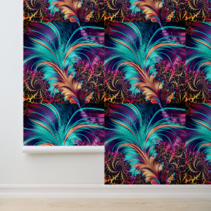 Beautiful Colour Peafowl Feathers Wallpaper