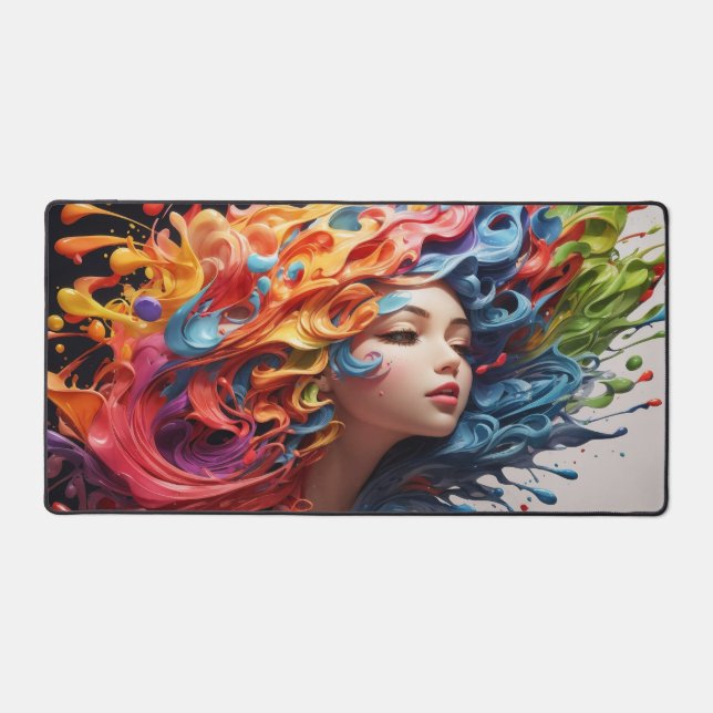 Beautiful Colour Splash Art #5 Desk Mat (Front)