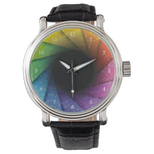 Beautiful Colour Swirls Wrist Watch