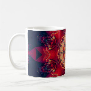 Beautiful coloured kaleidoscope seamless illustrat coffee mug