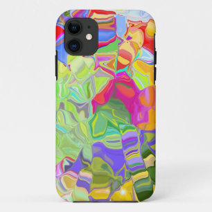 Beautiful Colourful Abstract Art Ice Cubes Gifts iPhone 11 Case