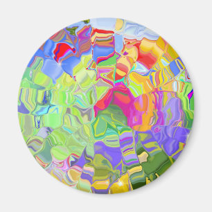 Beautiful Colourful Abstract Art Ice Cubes Gifts Magnet