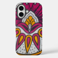 Beautiful Colourful African Fabric Motif Art Print