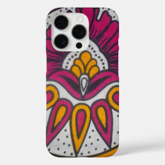 Beautiful Colourful African Fabric Motif Art Print iPhone 16 Pro Case