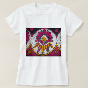Beautiful Colourful African Fabric Motif Art Print T-Shirt