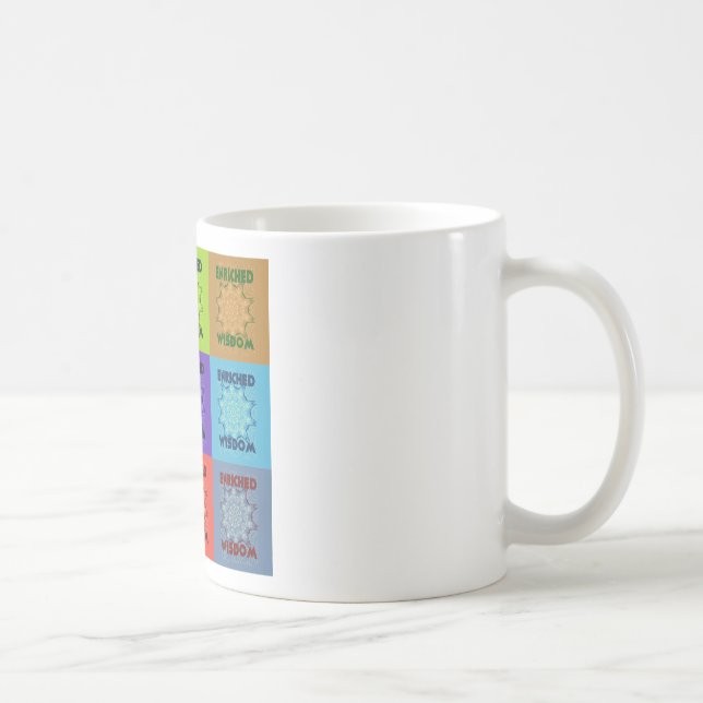  Beautiful Colourful amazing  Enriched Wisdom  Pop Coffee Mug (Right)