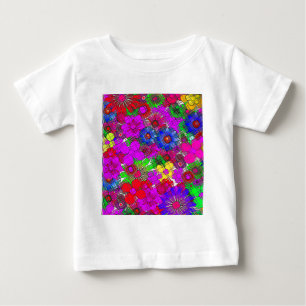 Beautiful Colourful Amazing Floral Pattern Design Baby T-Shirt