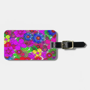 Beautiful Colourful Amazing Floral Pattern Design Luggage Tag