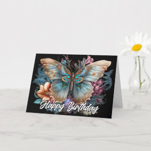 Beautiful Colourful Artistic Butterfly Art Card