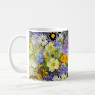 Beautiful Colourful Bed of Flowers Coffee Mug
