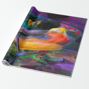 Beautiful Colourful Bird Wrapping Paper
