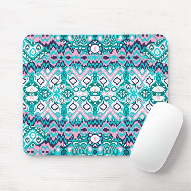 Beautiful colourful boho modern art mouse mat (With Mouse)
