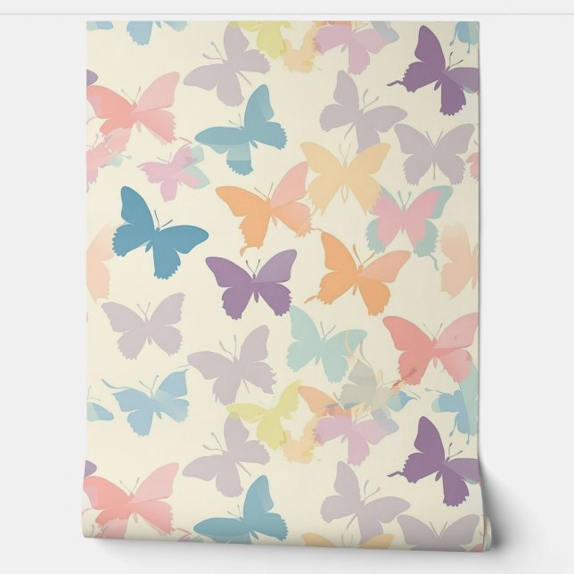 Beautiful Colourful Butterfly Spring Colours Wallpaper (Unrolling)