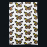 Beautiful Colourful Butterfly Watercolor Pattern Tea Towel<br><div class="desc">Decorate your kitchen with this beautiful butterfly dish towel. Makes a great housewarming or wedding gift! 
You can customise it and add text too. Collect the whole set of matching towels with different colours and patterns too!</div>