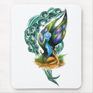 Beautiful Colourful Celtic Forest Faery Mouse Mat