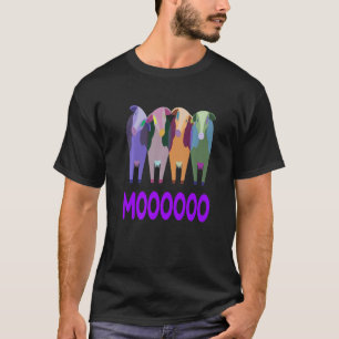 Beautiful Colourful Cows Going Moooooo Premium T-Shirt
