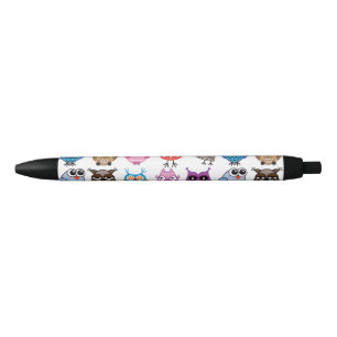 Beautiful Colourful Custom Owl Black Ink Pen