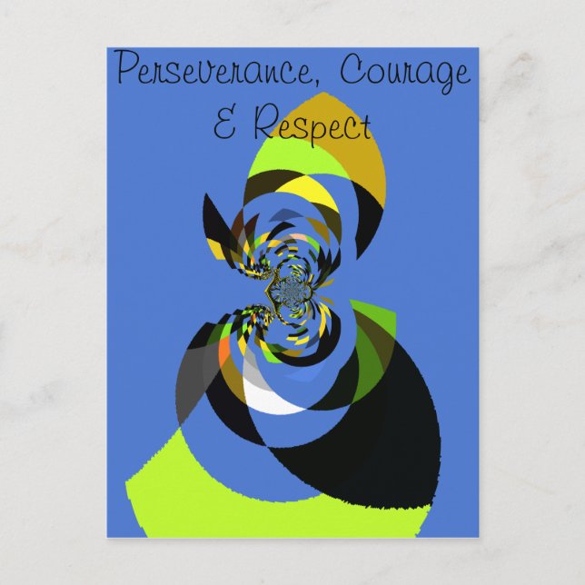 Beautiful colourful female silhouette Illustration Postcard (Front)