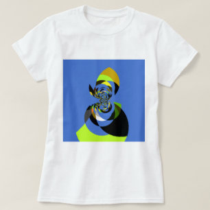 Beautiful colourful female silhouette Illustration T-Shirt