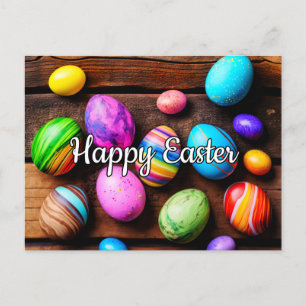 Beautiful Colourful Festive Easter Collage Postcard