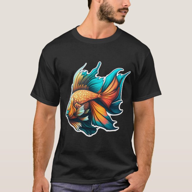 Beautiful Colourful Fish T-Shirt (Front)