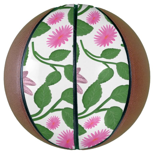 Beautiful Colourful floral pattern  Basketball (Vertical)
