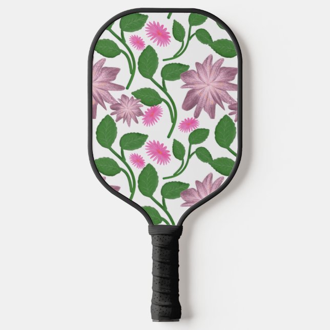 Beautiful Colourful floral pattern  Pickleball Paddle (Front)