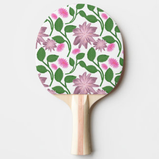 Beautiful Colourful floral pattern  Ping Pong Paddle