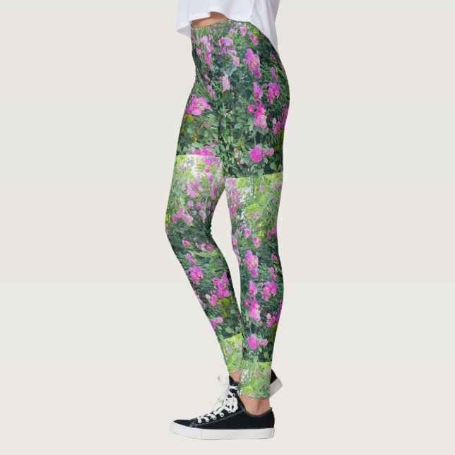  Beautiful  Colourful Flower Leggings (Left)