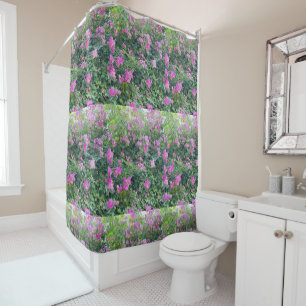 Beautiful Colourful Flower Pattern Shower Curtain
