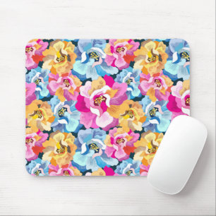 Beautiful Colourful Flowers Mouse Mat