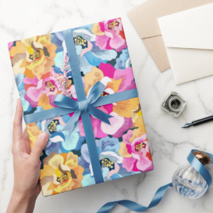 Beautiful Colourful Flowers Wrapping Paper