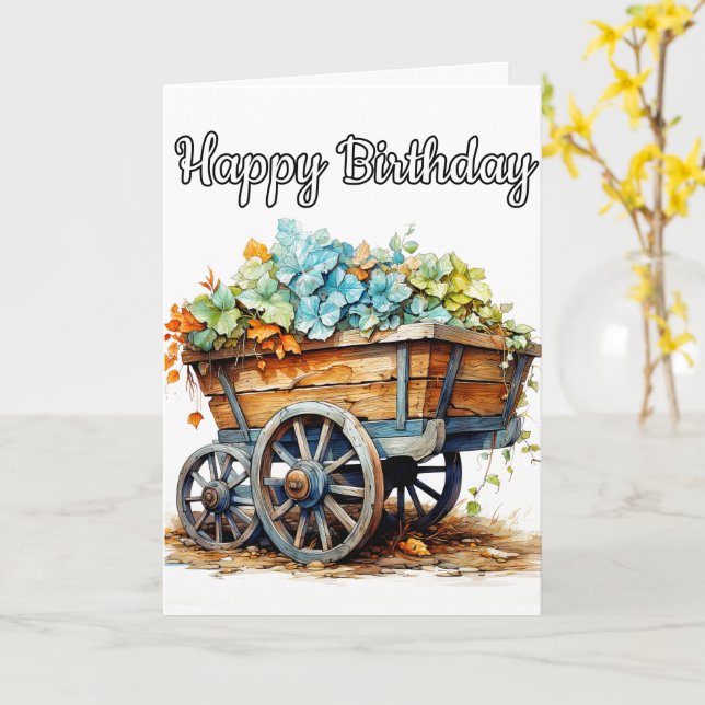 Beautiful Colourful Fresh Flowers  Card (Yellow Flower)