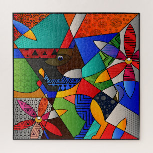 Beautiful Colourful Geometric Shapes Jigsaw Puzzle