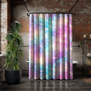 Beautiful Colourful Glittery Background Shower Curtain