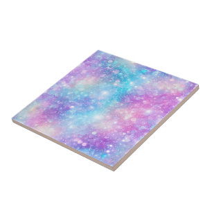 Beautiful Colourful Glittery Background Tile