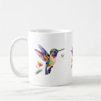 Beautiful colourful hummingbird illustration