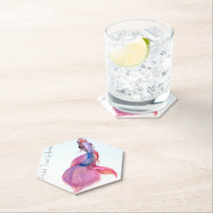 Beautiful Colourful Koi Fish Paper Coaster