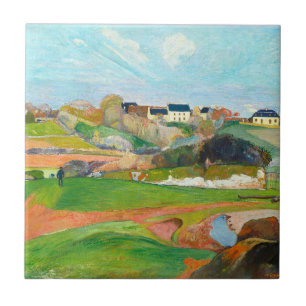 Beautiful colourful landscape tile