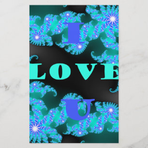 Beautiful colourful Love universe vector design ar Stationery