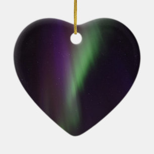 Beautiful colourful northern lights ceramic tree decoration