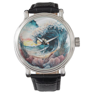 Beautiful Colourful Ocean Wave Watch