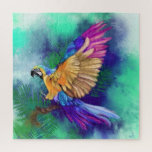 Beautiful Colourful Parrot Watercolor Puzzle<br><div class="desc">Beautiful Colourful Parrot Puzzles - MIGNED Watercolor Paintingd</div>