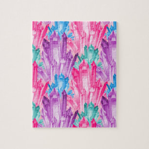 Beautiful Colourful Pastel Crystals For Teen Girl Jigsaw Puzzle