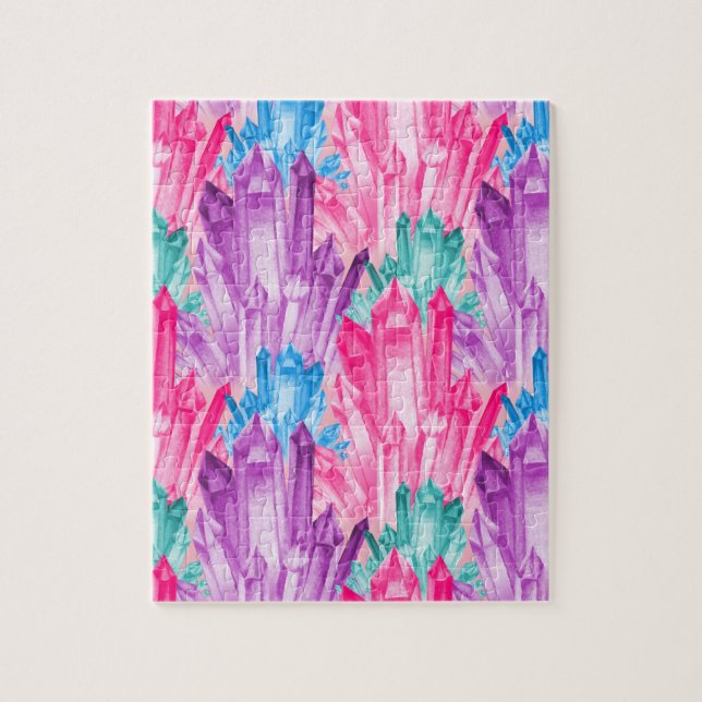 Beautiful Colourful Pastel Crystals For Teen Girl Jigsaw Puzzle (Vertical)