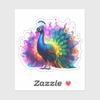 Beautiful Colourful Peacock Art