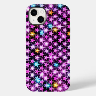 beautiful colourful purple shiny stars Case-Mate iPhone 14 plus case